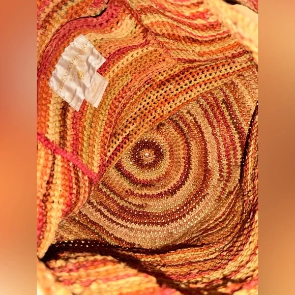 Helen Kaminski 100% Raffia Spiral Weave Shoulder Bag EUC - Picture 5 of 9